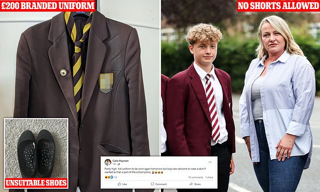 EXCLUSIVE - Parents go to war with school uniform: Fury over 'overly strict' policies that