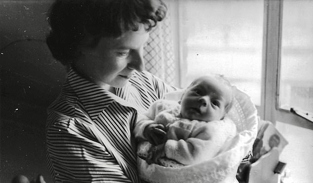 By the time Rory was born, it was clear Sylvia would have to raise him alone, with only some financial support from Jim. Rory pictured as a baby with his mother Sylvia