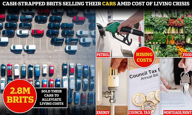 EXCLUSIVE: How the cost-of-living crisis is forcing Brits to sell their cars: 2.8million